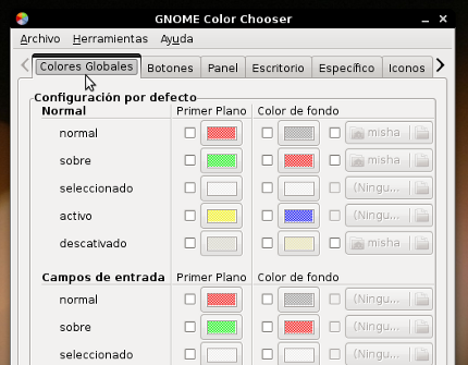 Personaliza tu escritorio con Gnome Color Chooser
