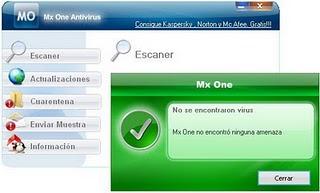 MX One Antivirus para tu pendrive,MP3....
