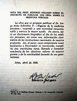 La firma de Honorio Delgado