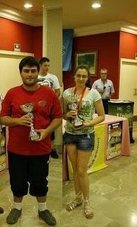 Angel Espinosa y Amalia Aranaz Campeones de España sub18 2010