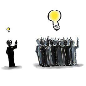 Crowdsourcing: un banco o tormenta de ideas para empresas
