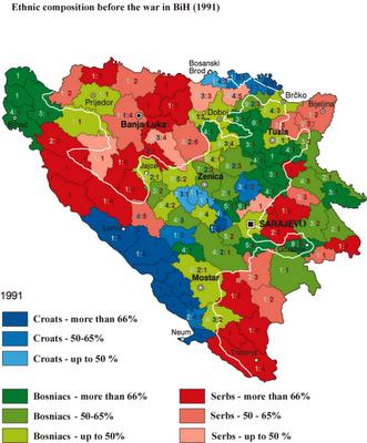 Cambio en el mapa de los Balcanes VIII: Guerra e independencia de Bosnia-Herzegovina