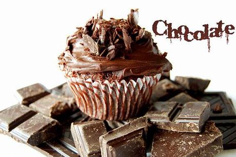 Cupcake choco con letras