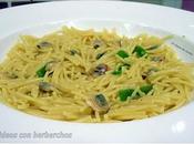 Fideos berberechos.
