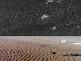 Cassini ayuda a comprender el origen de las dunas de Titán