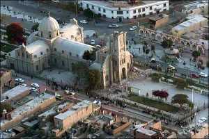 Vista Aérea Santuario del Señor de Luren I Rescate Patrimonial en Ica, Perú – Cadena Humana, Santuario del Señor de Luren