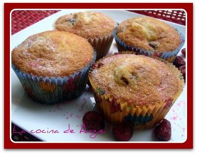 MUFFINS DE ARÁNDANOS ROJOS