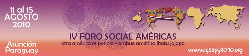 IV Foro Social Américas