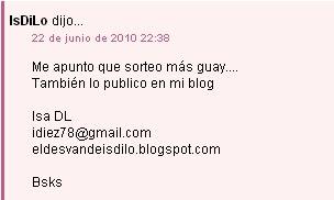 ¡¡YA TENEMOS GANADORA!!