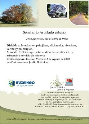 Seminario Arbolado Urbano. Jardín Botánico Arturo E. Ragonese.