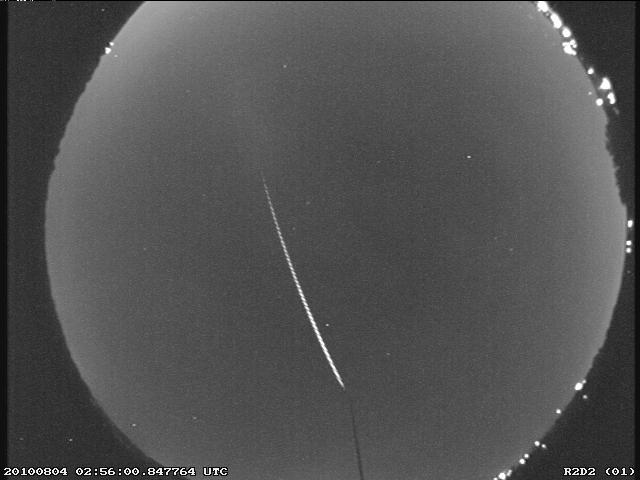 Gran meteoro observado durante las Perseidas