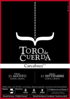 CARTEL ANUNCIADOR DEL TORO DE CUERDA 2010