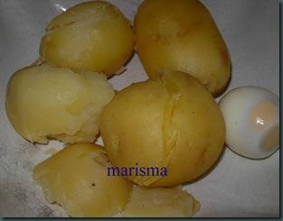 ensalada campera,patatas cocidas