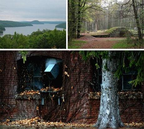 Some nearby structures sit above the waterline but were abandoned without the adjacent buildings that sustained their use. WebUrbanist