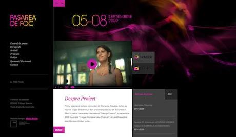 Diseño web púrpura