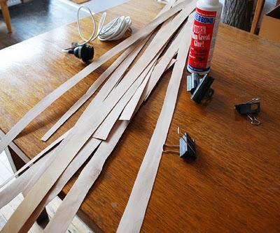 Cómo se hace una lámapra con tiras de madera, tipo Embolic de Ona