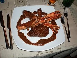 Confit de Pato con Cigalas y Chocolate
