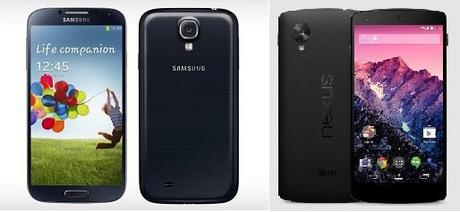 Samsung Galaxy S4 vs Nexus 5 Samsung Galaxy S4 vs Nexus 5 Nexus 5 vs Samsung Galaxy S4