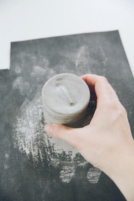 DIY...PORTAVELAS DE CEMENTO