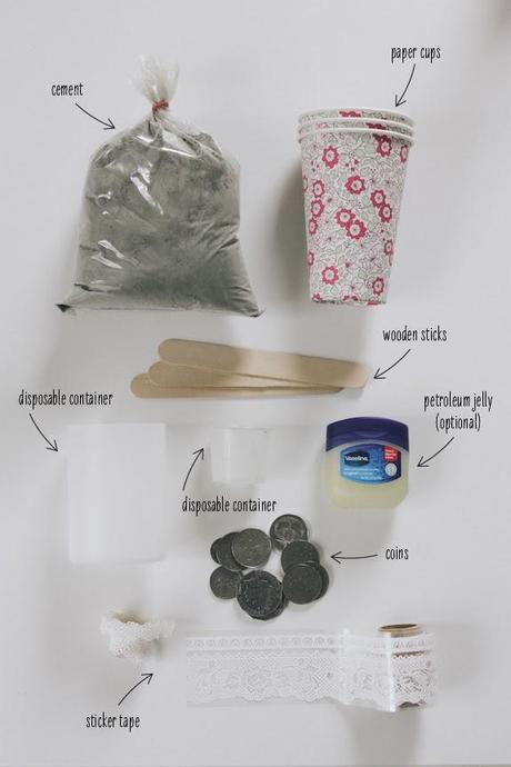 DIY...PORTAVELAS DE CEMENTO