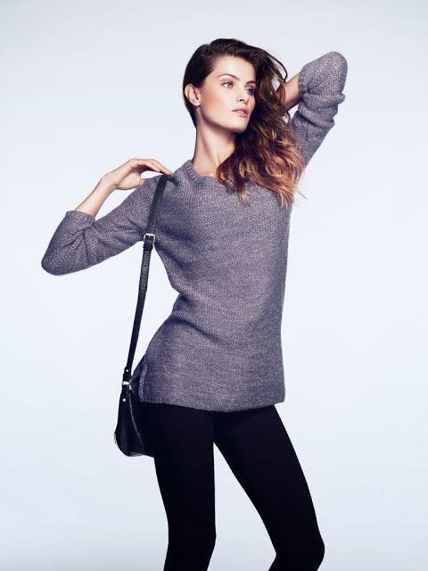 Moda Casual: Isabeli Fontana modela para H&M; Otoño/Invierno 2013-14.