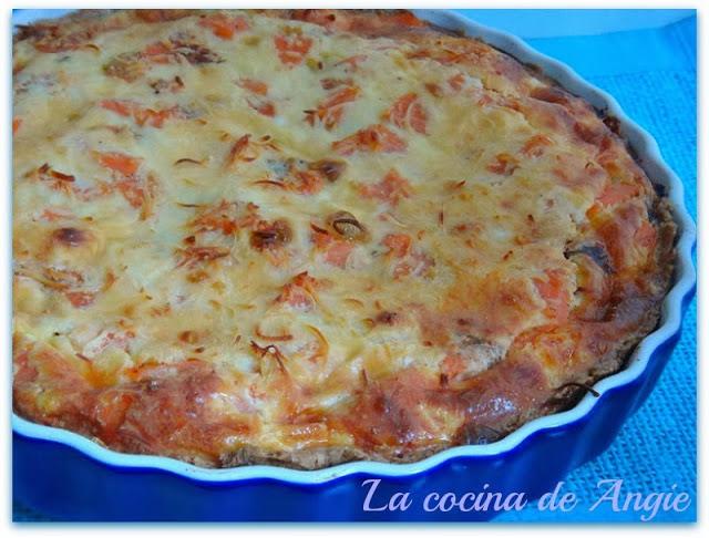 QUICHE DE CALABACÍN Y SALMÓN AHUMADO