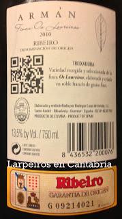 Vino Blanco Armán Finca Os Loureriros 2010: Opiniones encontradas.