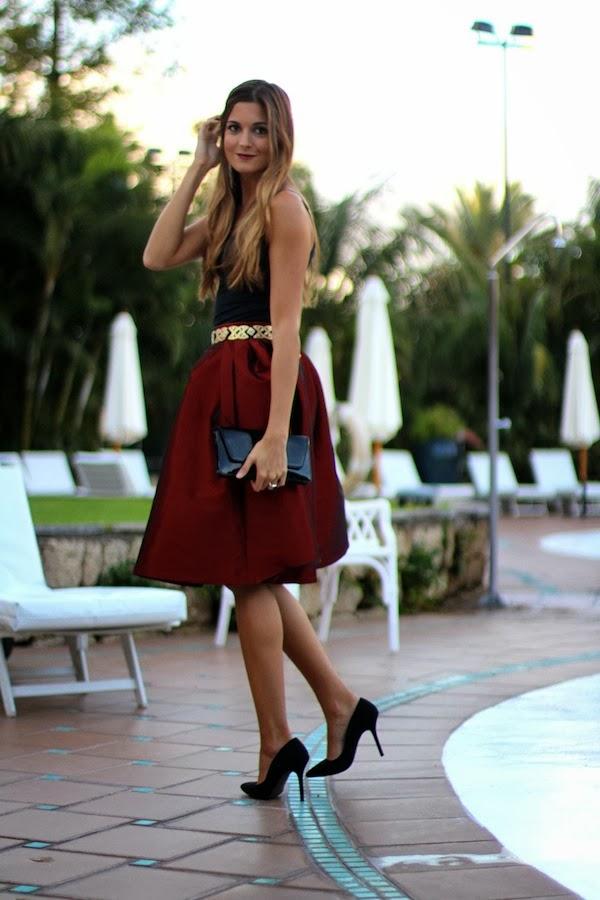 Iridescent skirt
