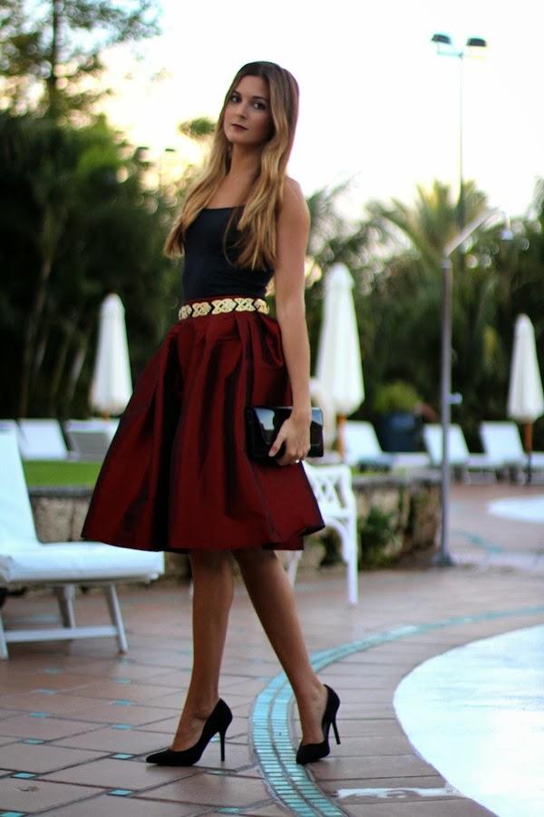 Iridescent skirt