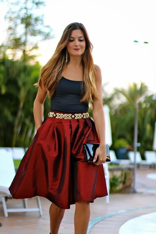 Iridescent skirt