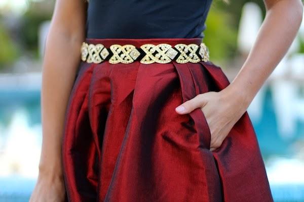 Iridescent skirt