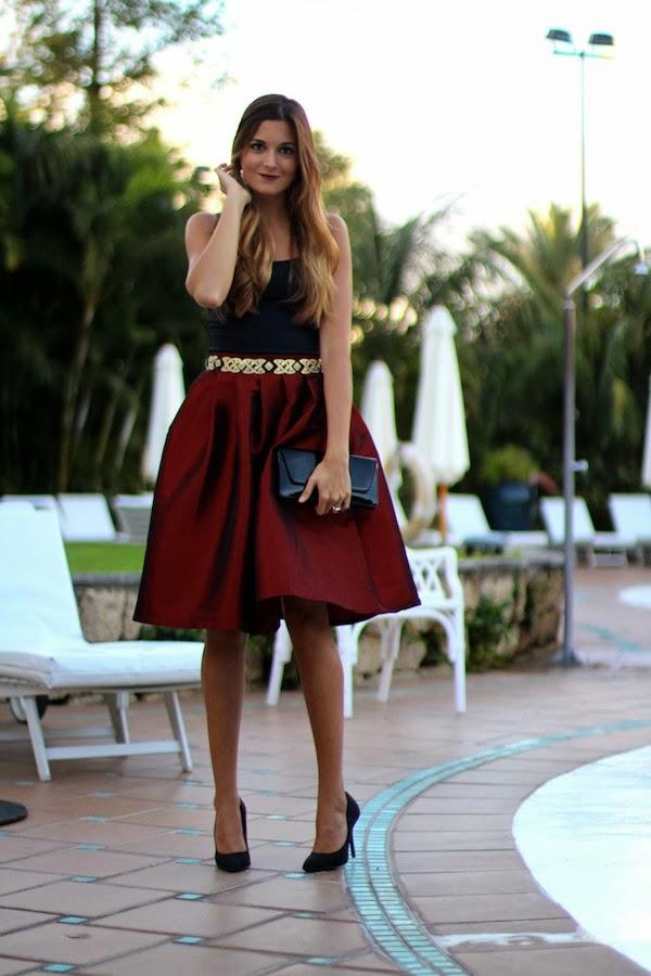 Iridescent skirt