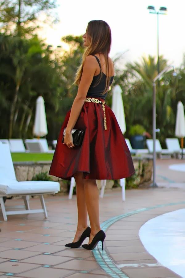Iridescent skirt