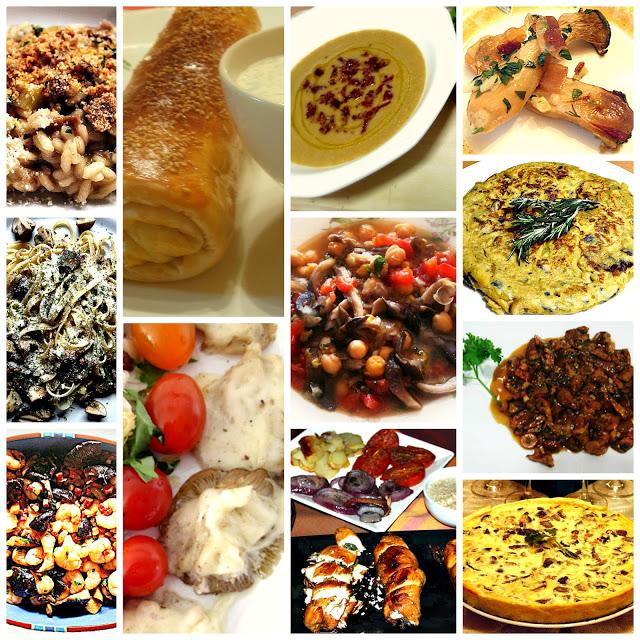 Recopilatorio de recetas con setas