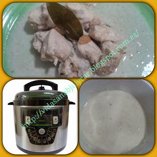 Pollo en salsa de almendras