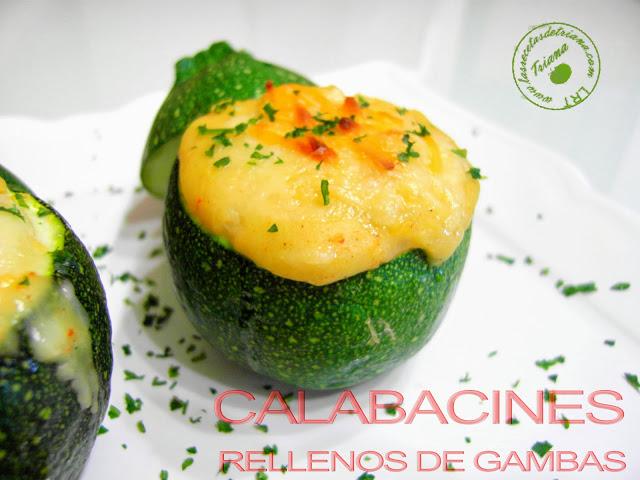 Calabacines rellenos de gambas para #RecetasSolidariasParaNavidad