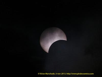 Eclipse parcial de Sol desde Canarias. 3 noviembre 2013