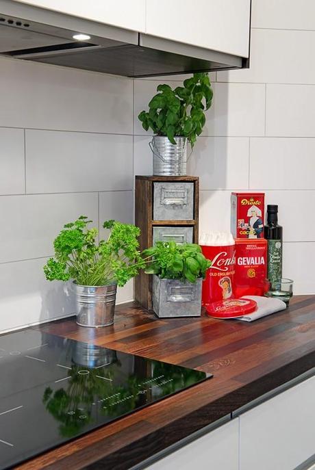 Interiorismo Elementos de estructura a la vista pared de ladrillo decoración Interiorismo Elementos de estructura a la vista interiores espacios pequeños industrial vintage estilo nórdico escandinavo estilo industrial vintage decoración mini pisos cocinas pequeñas modernas blancas blog decoración nórdica blog decoración diseño interiores