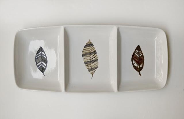 DIY......PLATOS Y BANDEJAS PINTADAS A MANO