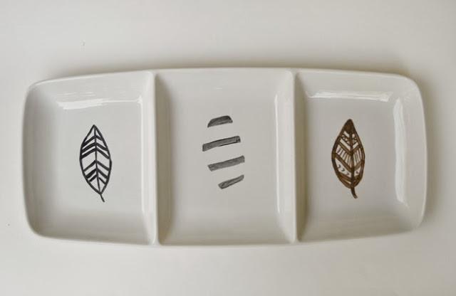 DIY......PLATOS Y BANDEJAS PINTADAS A MANO