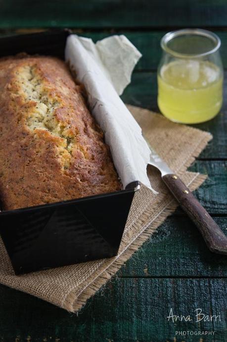 Cake de limón y semillas de amapola {Lemon poppy seed loaf bread}