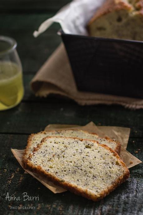 Cake de limón y semillas de amapola {Lemon poppy seed loaf bread}