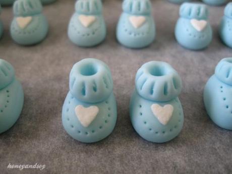 Cupcakes decorados con motivos de bebés (para embarazadas)