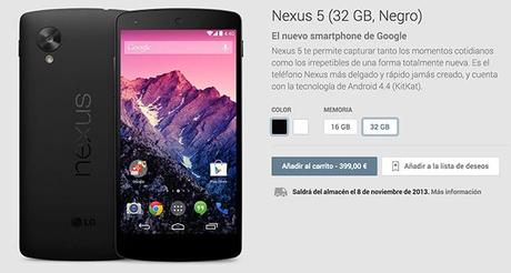 Nexus 5 stock