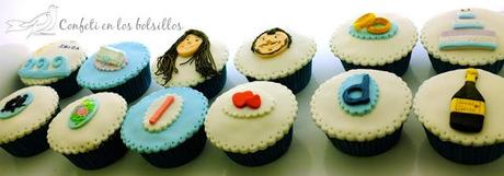 Cupcakes de boda para una despedida de soltera Cupcakes de boda para una despedida de soltera