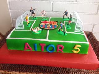 TARTA CAMPO DE FÚTBOL PARA AITOR