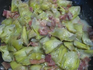 ALCACHOFAS CON JAMÓN