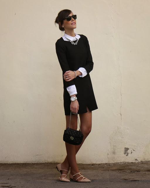 LBD + White Shirt
