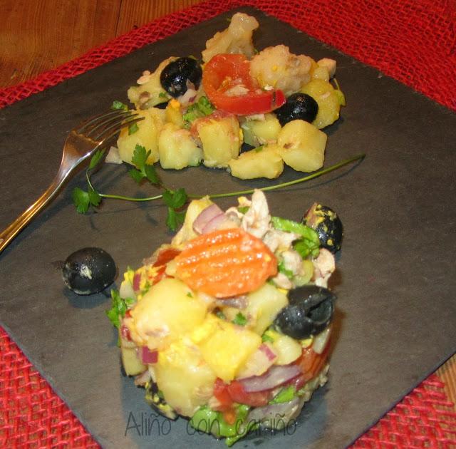ENSALADA DE PATATA Y CABALLA