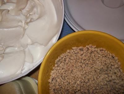 Puré de castańas con crema